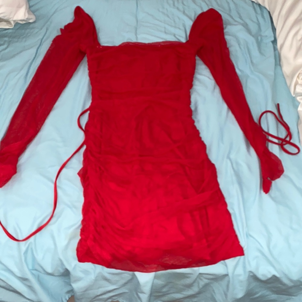 lucy in the sky red dress